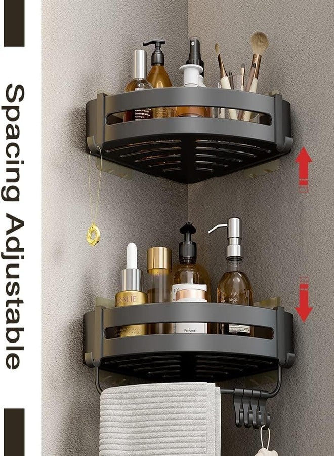 Blairmore Corner Shelf/Rack for Bathroom Without Drill Wall Aluminium Self Adhesive Bathroom Shelf/Shelf for Kitchen Corner Rack Wall Mounted Bathroom Fittings/Storage - Image 2
